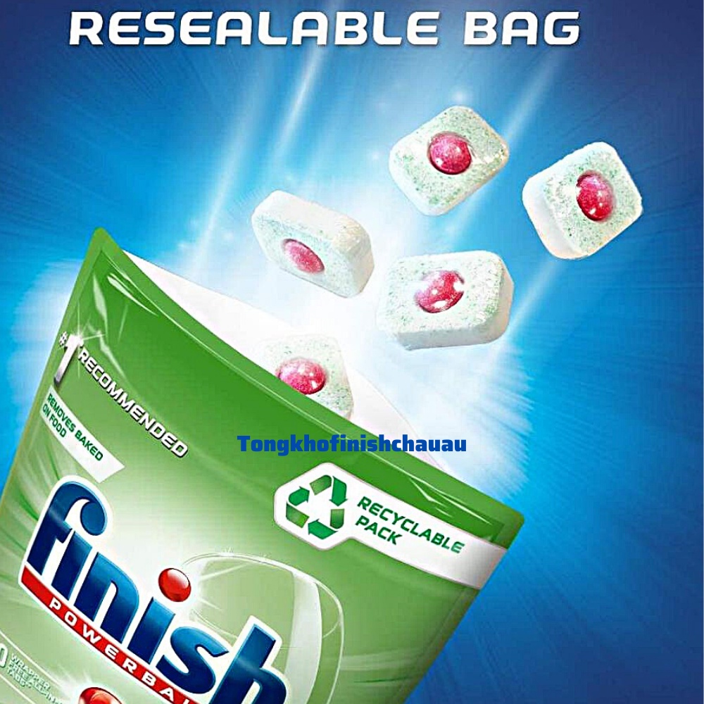 Viên rửa bát Finish Eco 0% 70 viên viên finish All in 1 Max