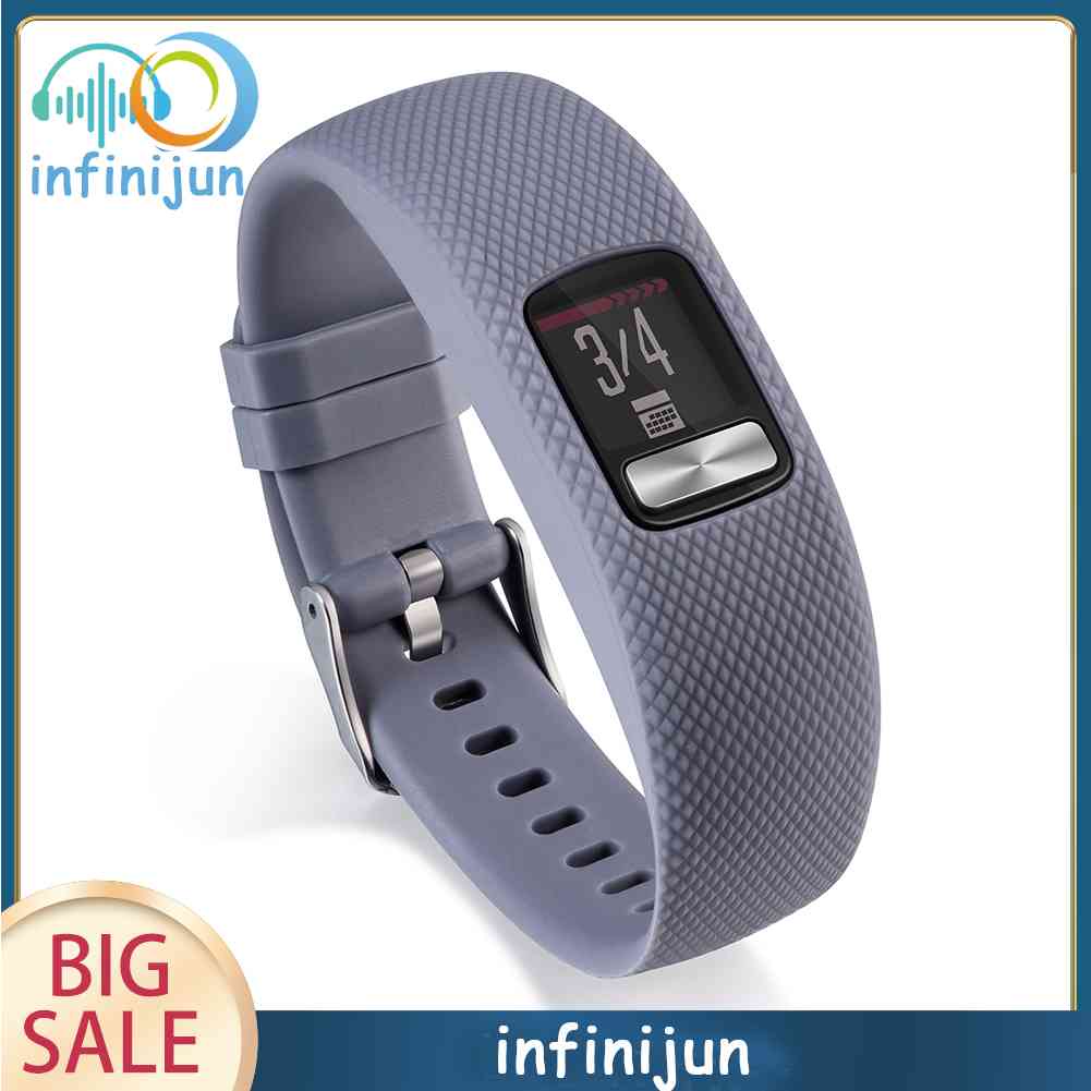 Dây Đeo Silicon Thay Thế Cho Đồng Hồ Garmin VivoFit 4