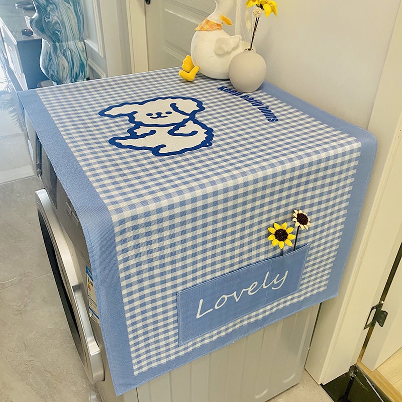 Tấm Vải Cotton Lanh Phủ Lò Vi Sóng / Tủ Lạnh Chống Bụi Bẩn Tiện Dụng Ốp