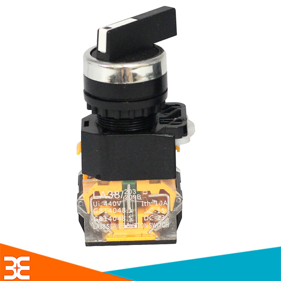 Công Tắc Xoay 3 Vị Trí LA38 440VAC-10A Tự Hồi NO/NC