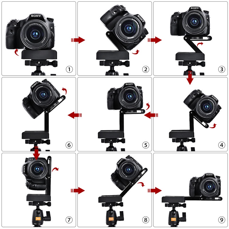 Đế gắn chân máy ảnh hình chữ Z cho máy ảnh Canon Sony DSLR