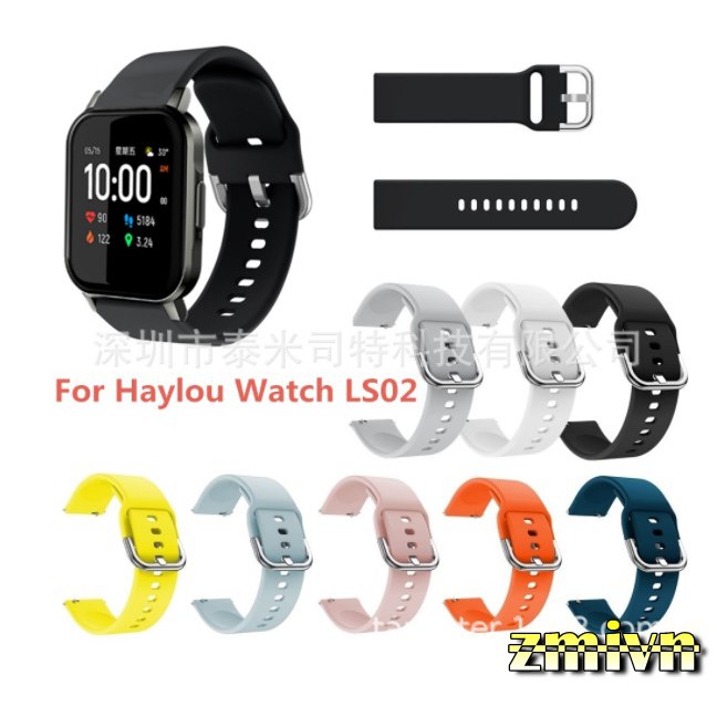 Dây đeo silicon SIKAI cho XiaoMi Haylou LS02,/Amazfit Gts 2 / Ticwatch Ls02 / Comi P8 / Gtr 42mm...