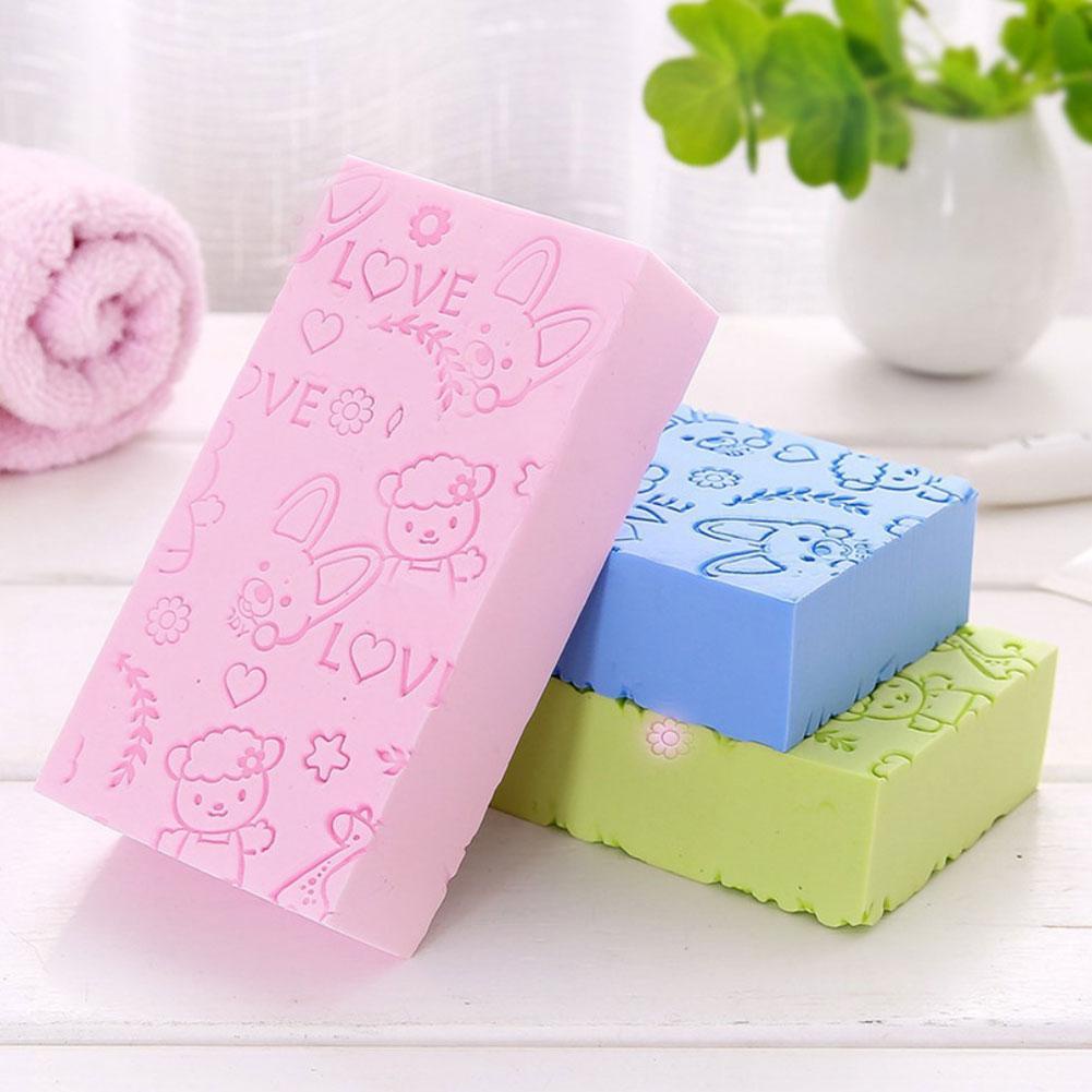 [Hàng mới về] Bông tắm tẩy tế bào chết chăm sóc da họa tiết hoạt hình M1Y2 Z1A1