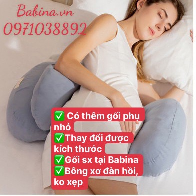 Gối ôm bầu cánh tiên, vair cotton Hàn, bông xơ mềm không xẹp ( thiết kế tự may, ảnh thật)