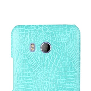For HTC U11 Case Crocodile Pattern Skin Hard Cover