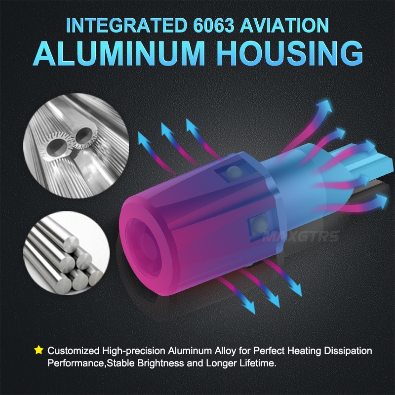 Set 2 Bóng Đèn LED Xenon 1200LM W16W WY16W T15 921 912 Chuyên Dụng Cho Xe Hơi MAXGTRS