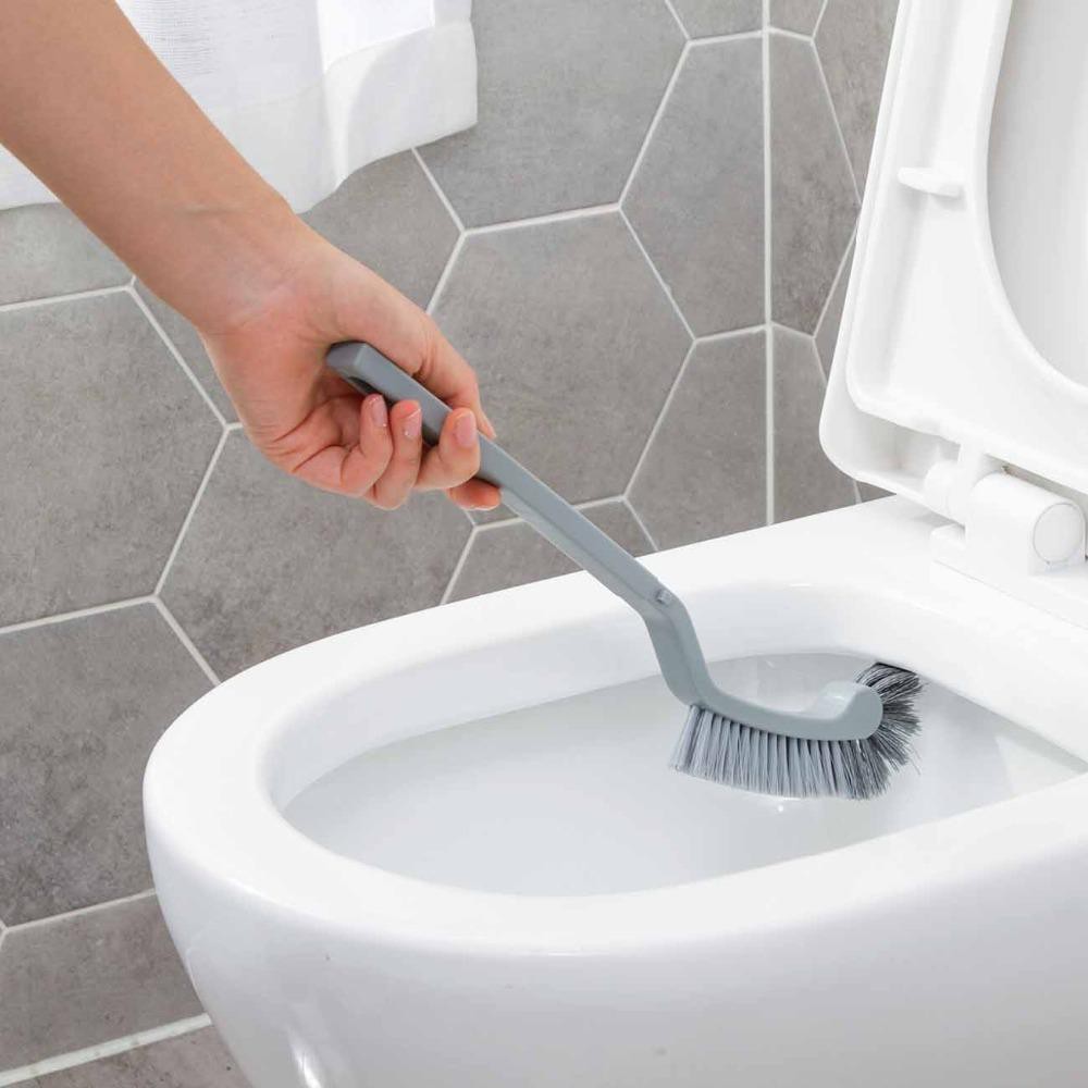 Bàn chải vệ sinh toilet bằng nhựa hình bán nguyệt