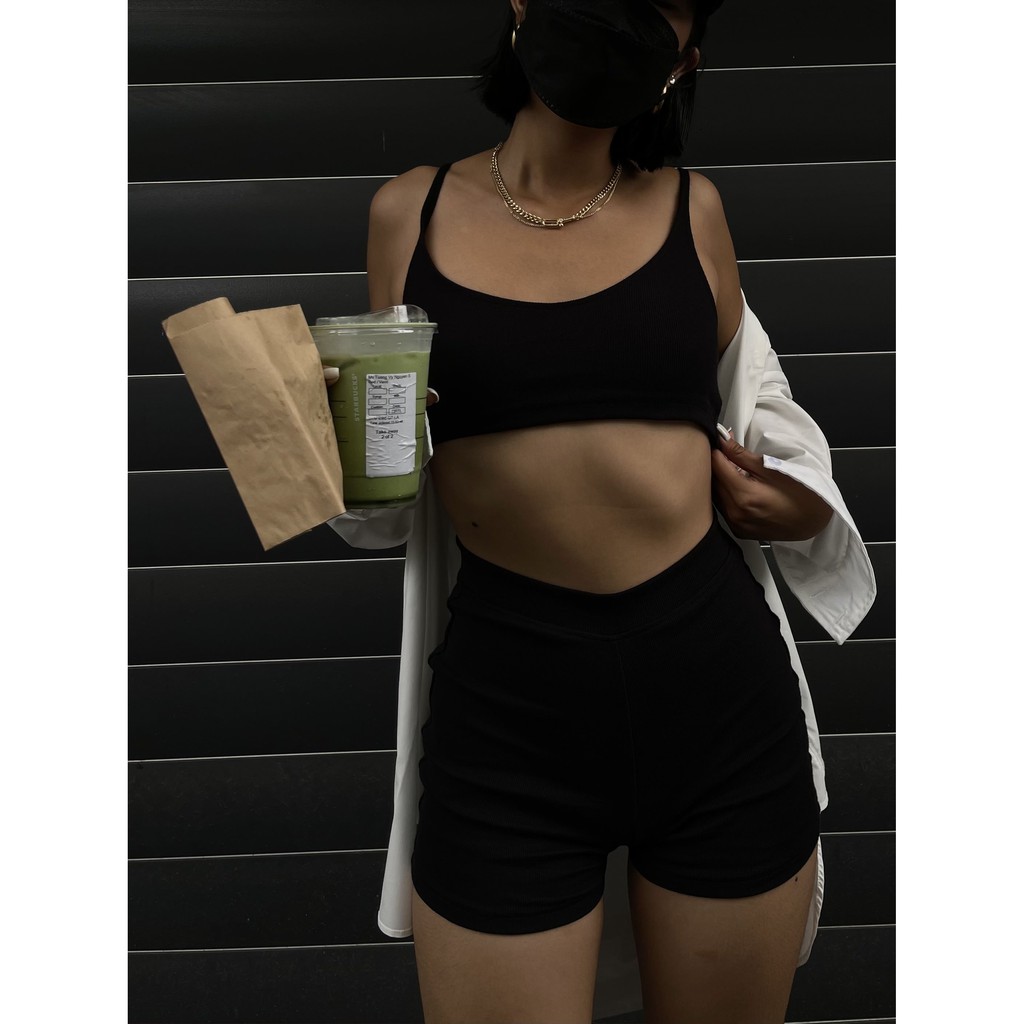 Là min - Áo Bra Black Knit | BigBuy360 - bigbuy360.vn