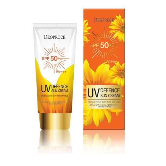 Kem chống nắng tăng cường dưỡng ẩm deoproce uv defence sun cream SPF50+/PA+++ 70g-1906029