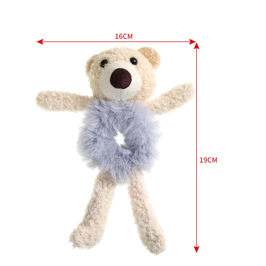 Dây thun cột tóc hình thỏ / gấu nhồi bông dễ thương cho nữ