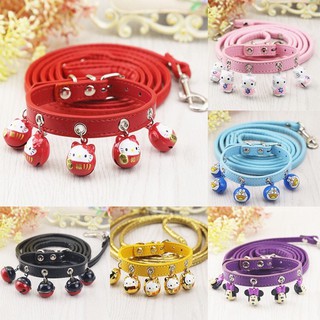 Vòng cổ nhiều chuông kèm dây loại đẹp cho chó mèo