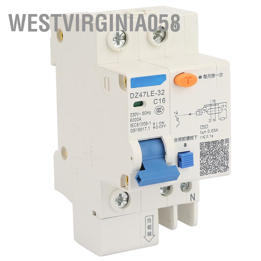 Có thể bán buôn DZ47LE 32 1P + N 16A 20A 230V Ngắt mạch bảo vệ an toàn rò rỉ đất Westvirginia058 Hàng giao ngay
