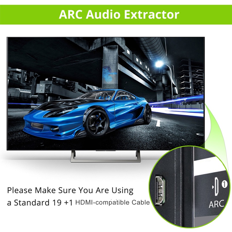 Bộ Chuyển Đổi Âm Thanh Arc Sang HDMI SPDIF Analog 3.5Mm