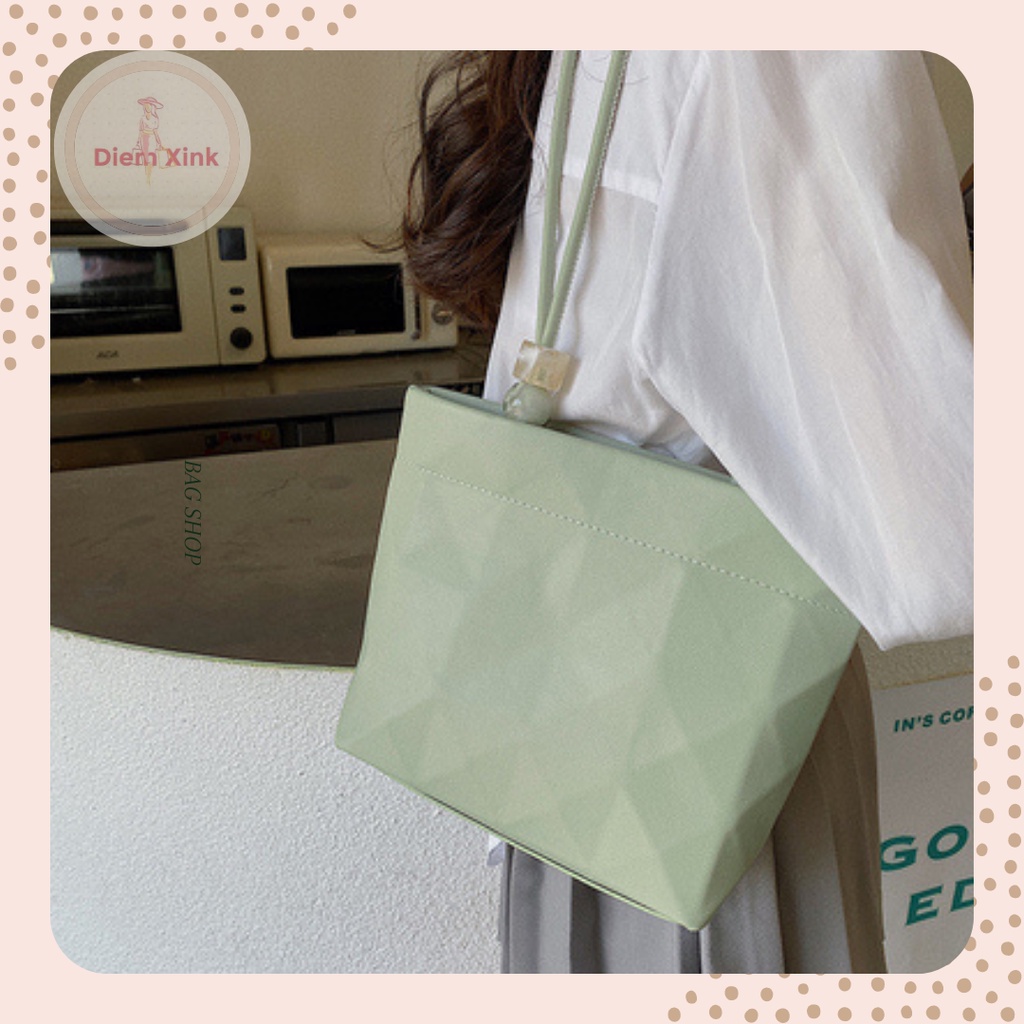 Túi xách nữ Túi tote đeo vai đi học đi chơi hình khối  kim cương- Diem Store- T048-30