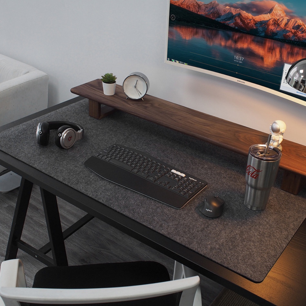 Thảm Nỉ Tấm Lót Trải Bàn Làm Việc Lót Chuột Cỡ Lớn Chống Xù Lông 80x40cm 90x45cm - Shop Nado