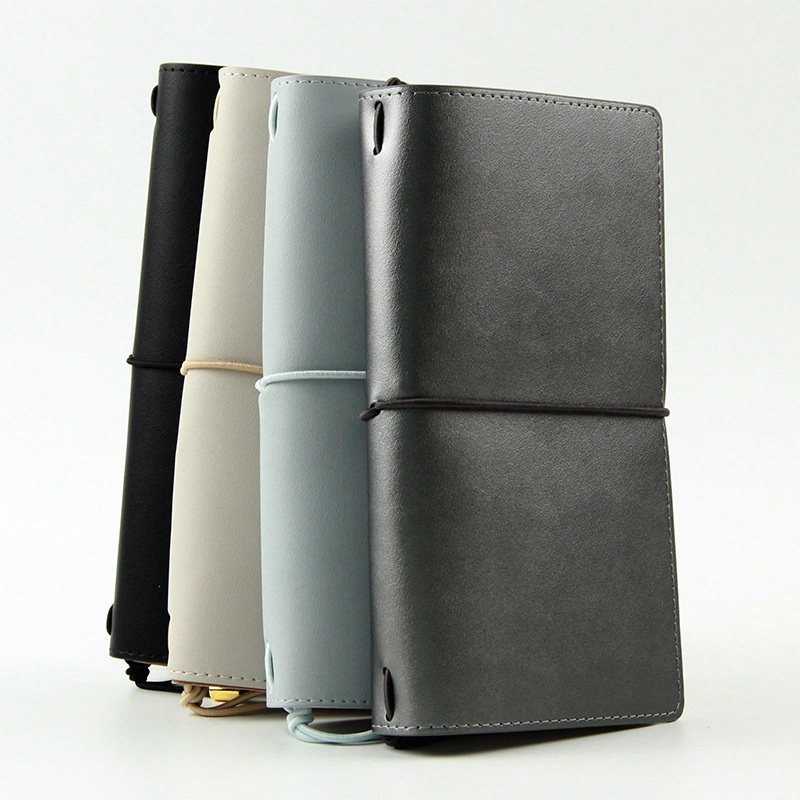 SOL05 Sổ Tay Bìa giả da cao cấp Traveler Notebook SOL House - size to 3 lõi bìa bo góc