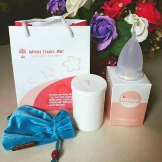 [Free ship] Cốc nguyệt san Lincup _Minh Thảo JSC tặng cốc tiệt trùng và túi đựng
