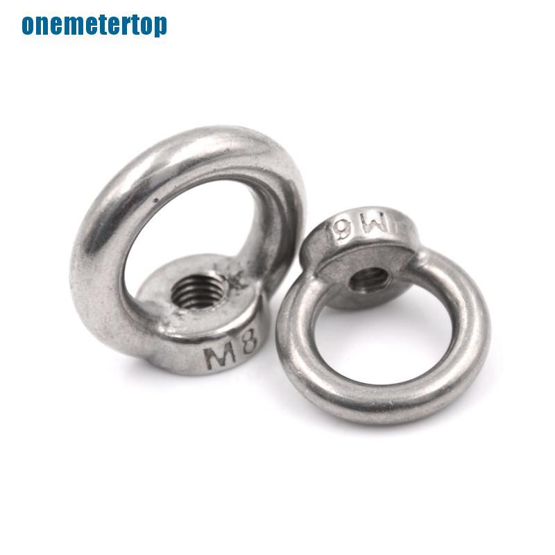 Đai ốc dạng vòng mắt nâng bằng thép không gỉ 304 M5/ M6/ M8/ M10/ M12
