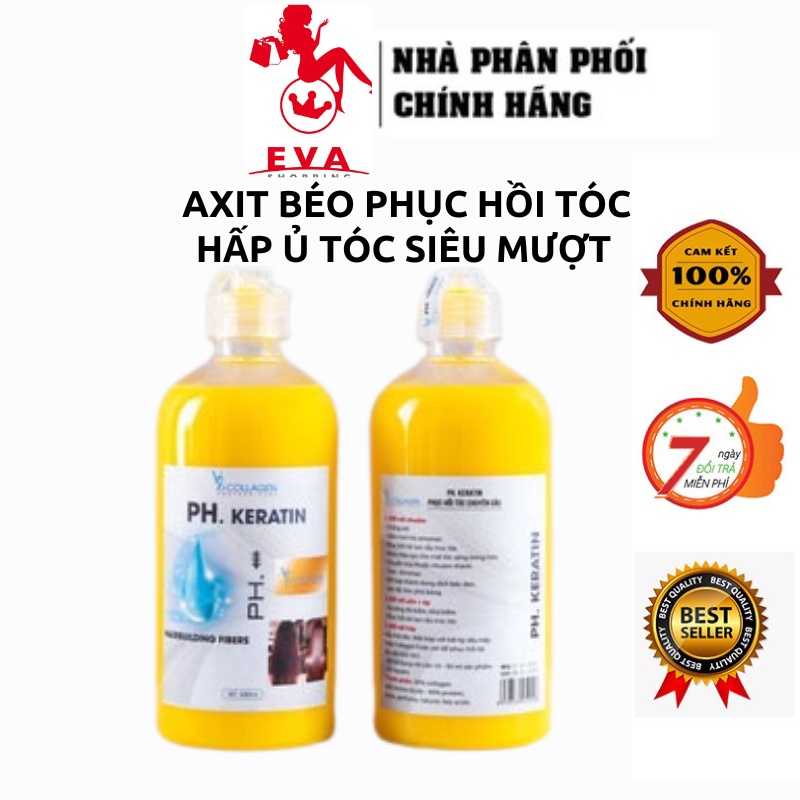 Kem Ủ Hấp Tóc Axit béo phục hồi tóc chuyên sâu PH Keratin V76 Collagen Italy 500ml