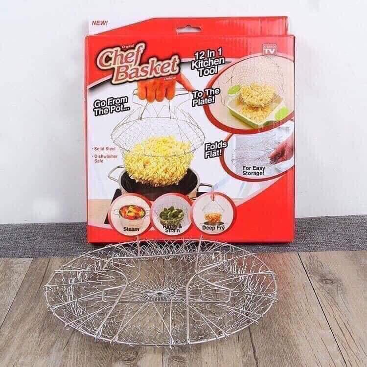 Rổ Thông Minh Chiên, Nhúng, Luộc Đa Năng Chef Basket