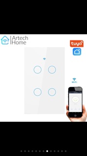 Công tắc cảm ứng Ừii1.2 3. 4 nút. Tuya smart