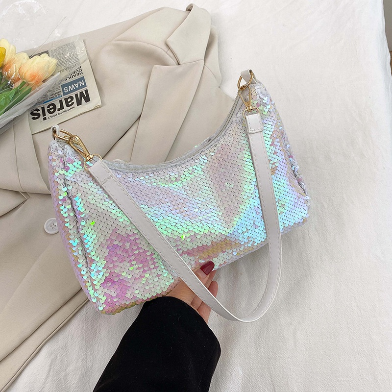 Túi Đeo Vai Đính Kim Sa Lấp Lánh Thiết Kế Đơn Giản Thời Trang