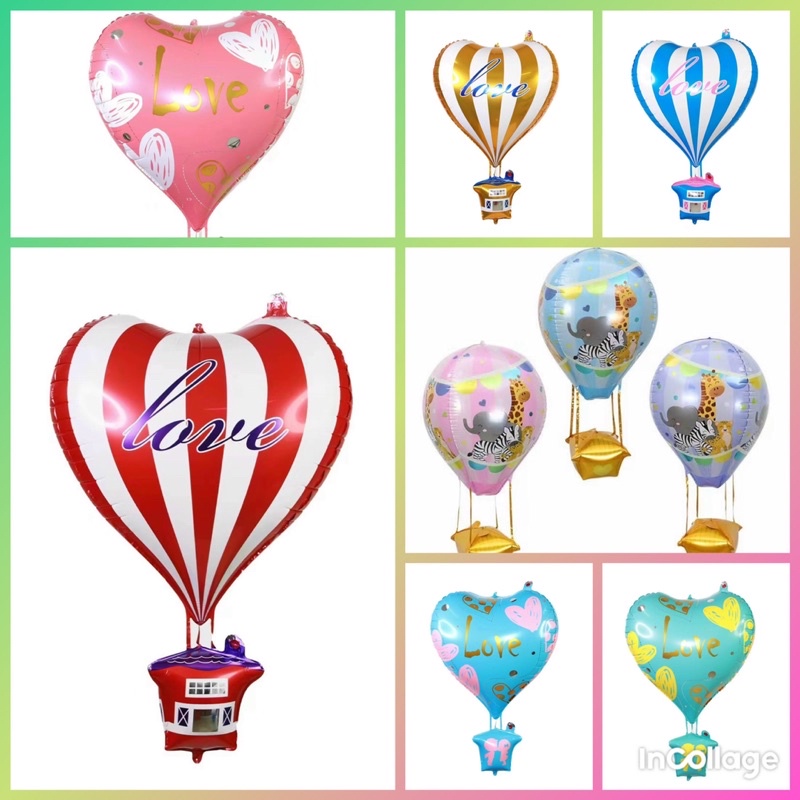 bóng kinh khí cầu và trái tim