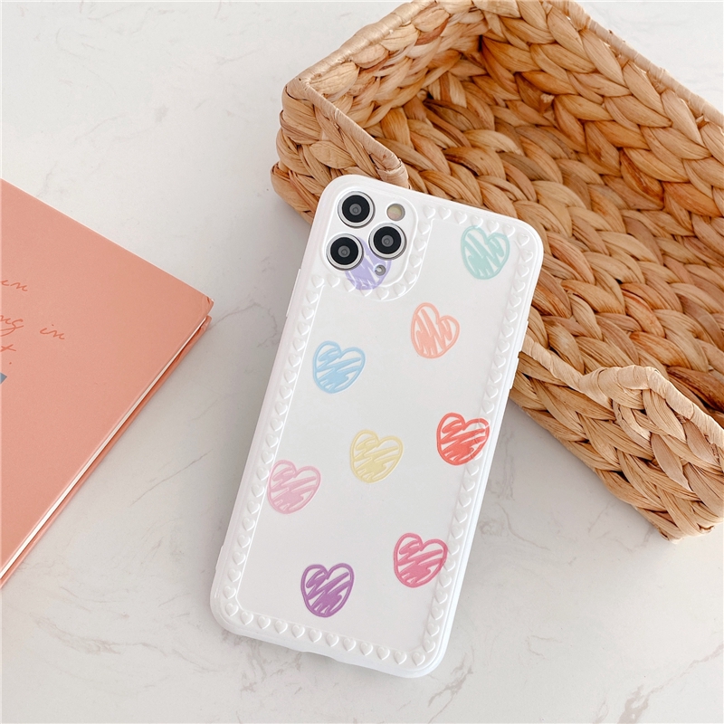 Ốp điện thoại mềm họa tiết đơn giản nhiều màu cho iPhone SE2 11 Pro MAX XS XR 7 8 Plus | BigBuy360 - bigbuy360.vn