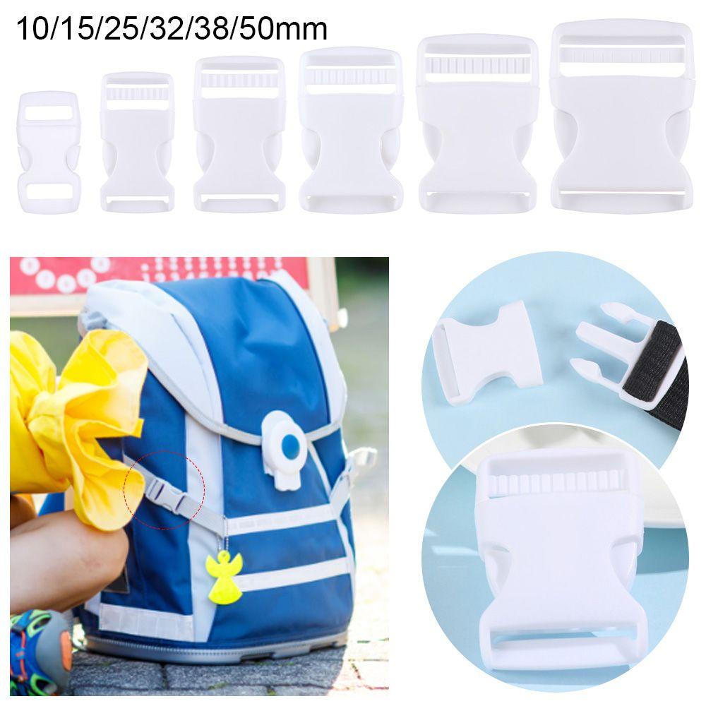 Set 2 / 5 / 10 / 20 / 30 Khóa Cài Bằng Nhựa Màu Trắng Cho Dây Đeo Túi Xách