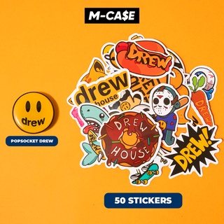 Combo 50 Stickers Drew + 1 Pop socket Drew nhãn dán điện thoại, dán laptop, dán mũ bảo hiểm phụ kiện MCASE
