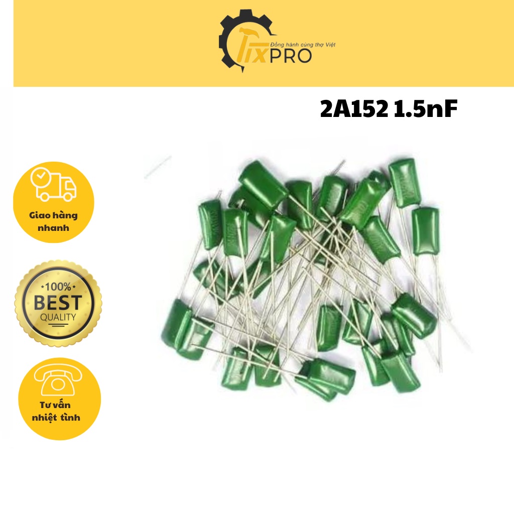 Tụ mica 2A152 1.5nF 100V (10c)