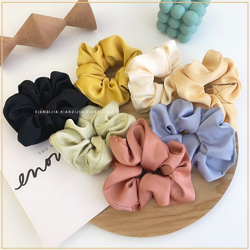 Dây Cột Tóc Màu Trơn Đơn Giản Cho Nữ