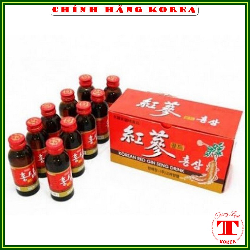 Nước hồng sâm hàn quốc, hộp 10 chai - Nước sâm Hanbo cao cấp - tranglinh