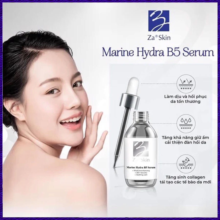 Serum B5 ZaSkin Marine Hydra - Dưỡng Ẩm Phục Hồi Trẻ Hoá Da, Tạo Cảm Giác Mát Dịu Không Bết Dính