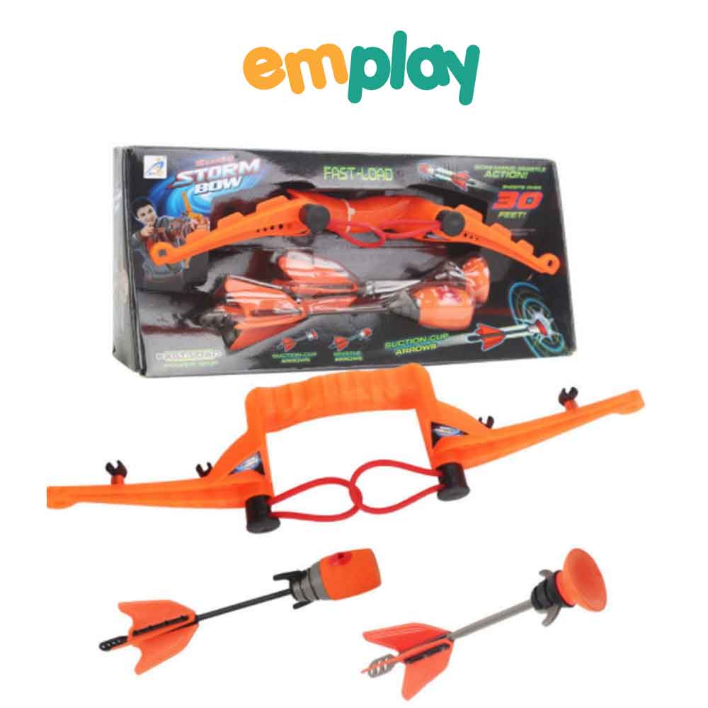 Cung tên đồ chơi cho bé Emplay cao cấp, đồ chơi thể thao, mũi tên dính cao su an toàn, chất liệu nhựa ABS cao cấp