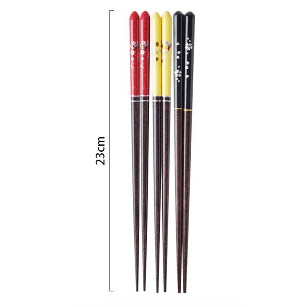 Đũa Gỗ Cao Cấp 23cm In Họa Tiết Cherry Phong Cách Nhật Bản