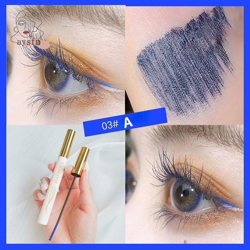 Mascara Màu Sắc Uốn Cong Làm Dày Và Dài Mi Chống Thấm Nước