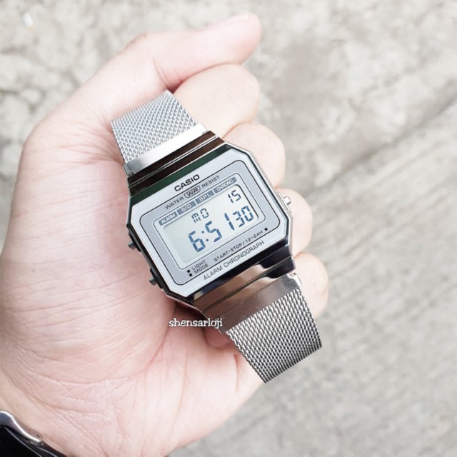 Đồng hồ Unisex chính hãng Casio A700 Siêu Mỏng – Siêu nhẹ – Mặt Kính Khoáng