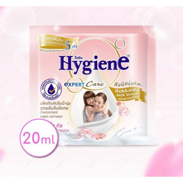 Nước xả vải dây Hygiene đậm đặc 20ml - dây 12 gói