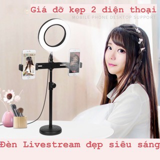 AH886 Đèn livestream để bàn, gậy livestream có đèn hỗ trợ, quay tiktok, bán hàng, make up, chụp hình HuyStore