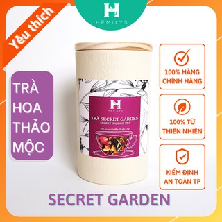 Trà Hoa Thảo Mộc Cao Cấp Vị Chua Dịu Đẹp Da Làm Chậm Quá Trình Lão Hóa Da Hemilys SECRET GARDEN Hộp Thiếc Sang Trọng