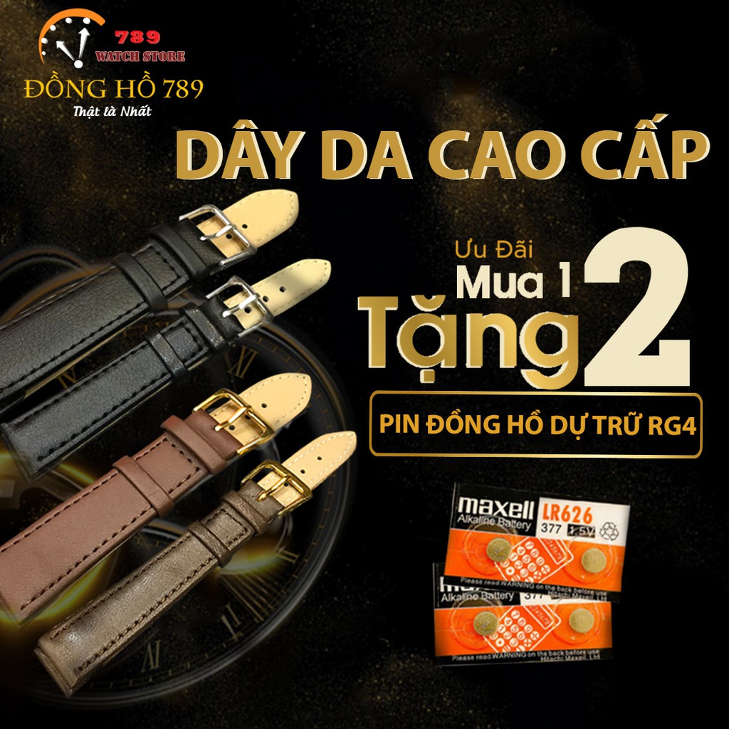 Đồng Hồ NAM R075A DÂY DA Mặt TRẮNG Chống Xước, Chống Nước  - TẶNG 1 Vòng Đá tỳ Hưu + 2 pin AG4 | BigBuy360 - bigbuy360.vn