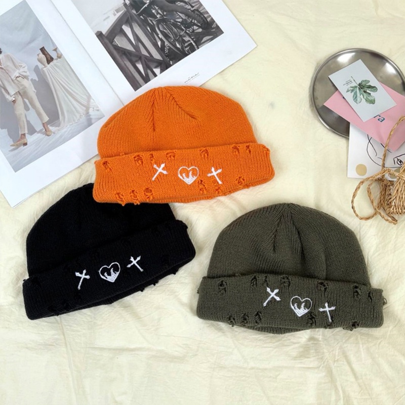 Mũ beanie Dệt Kim Màu Trơn Thời Trang Dành Cho Nam Nữ