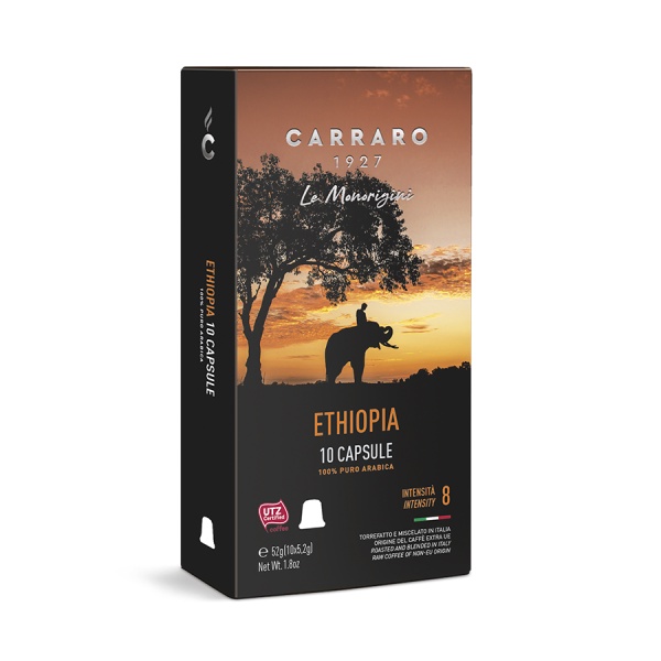 CÀ PHÊ VIÊN NÉN CARRARO SINGLE ORIGIN ETHIOPIA