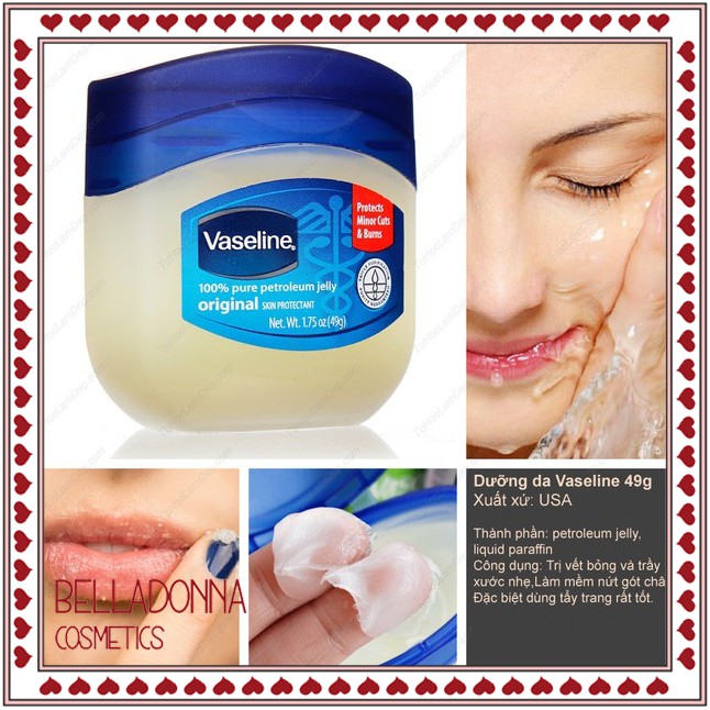 Son Dưỡng Môi Vaseline Pure Petroleum Jelly Original