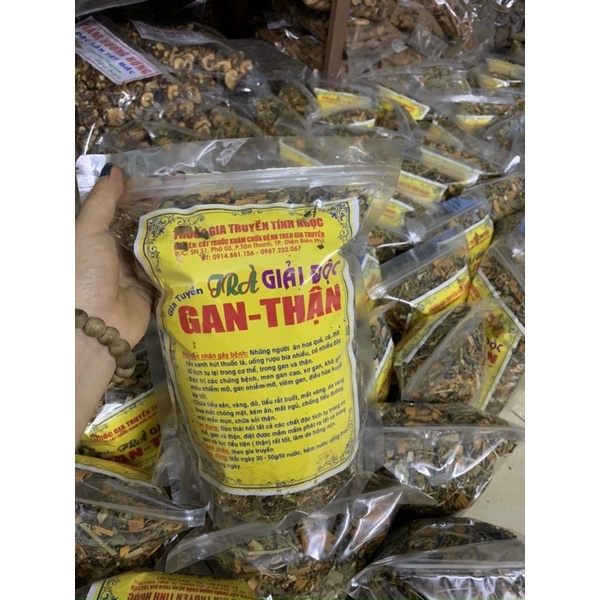 Trà thải độc gan thận gia truyền