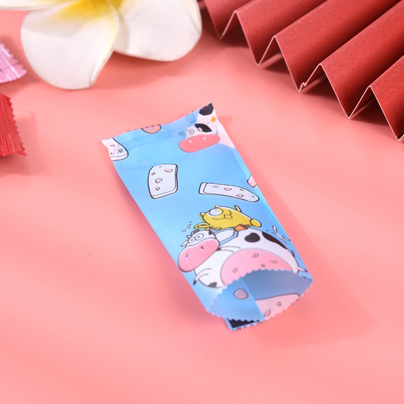 Túi đựng kẹo nougat, hàn nhiệt 4x9.5cm, nhiều hoạ tiết - VUA BAO BÌ