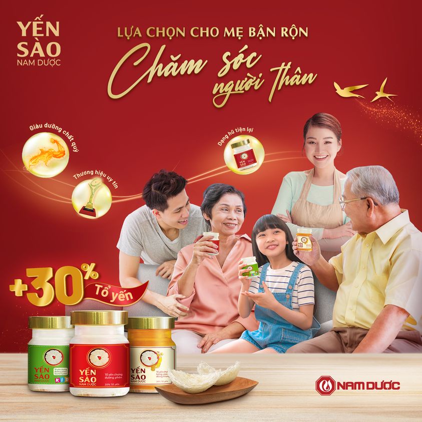 Yến sào nam dược kids bổ sung dinh dưỡng tăng đề kháng cho bé.Tổ yến nguyên chất lọ 70ml suckhoechomoinha