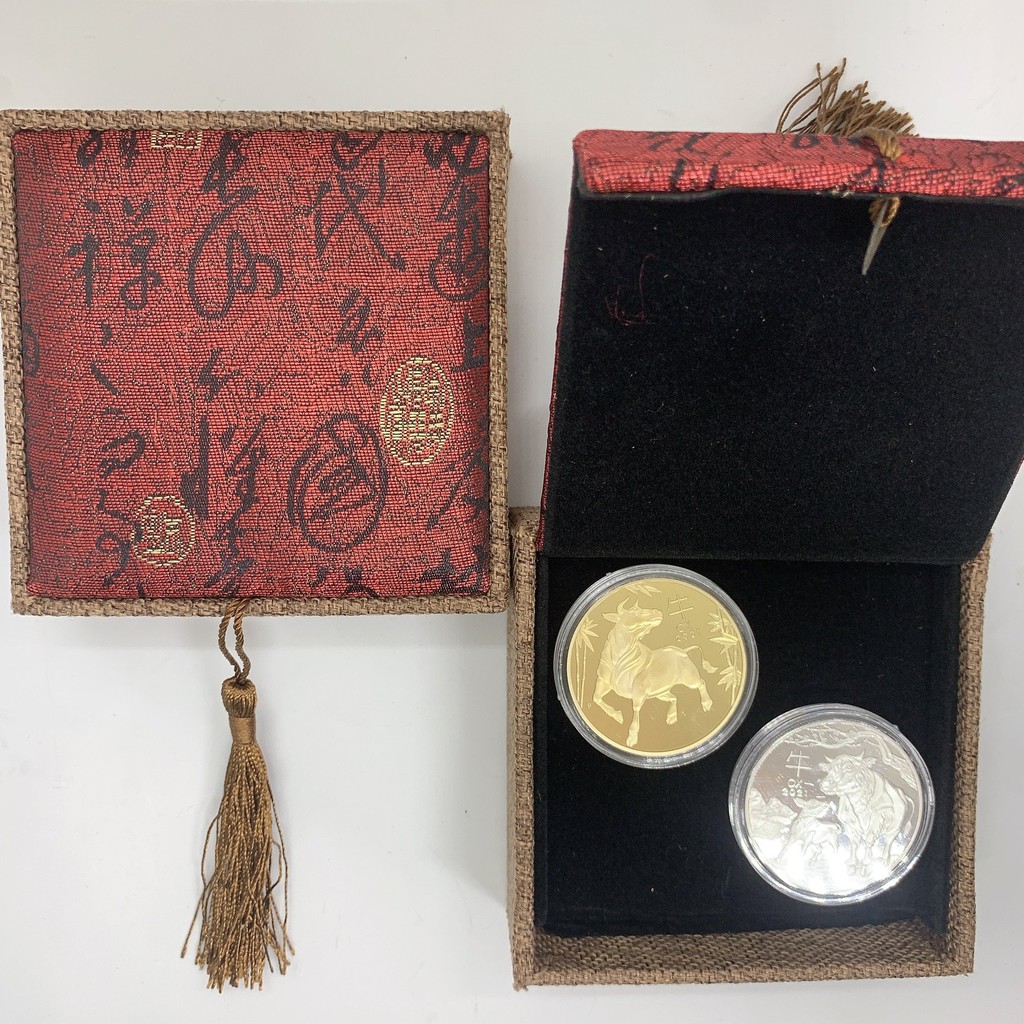 [QUÀ TẾT 2021] Cặp Đồng Xu Hình Con Trâu Quà Phong Thủy Năm 2021 | BigBuy360 - bigbuy360.vn