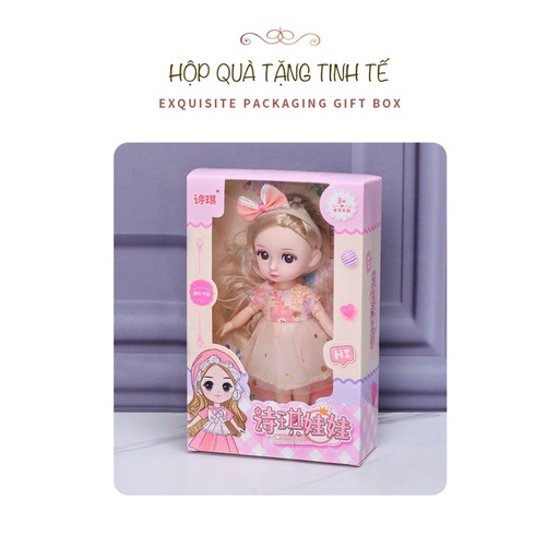 BÚP BÊ BJD 17CM SIÊU XINH LÀM QUÀ TẶNG CHO BÉ